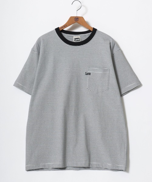 Lee（リー）の「Lee/リー POCKET SS TEE/オーバーサイズ ミニロゴ アニマル ワンポイント刺繍 ポケット 半袖Tシャツ/無地T/ボーダーT/レディース メンズ（Tシャツ/カットソー・メンズ・ブラック系その他/ブラック系その他3/ブラック/ブラック系その他2/ホワイト/ホワイト系その他・M/L/XL）」の15枚目の写真