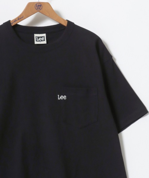 Lee（リー）の「Lee/リー POCKET SS TEE/オーバーサイズ ミニロゴ アニマル ワンポイント刺繍 ポケット 半袖Tシャツ/無地T/ボーダーT/レディース メンズ（Tシャツ/カットソー・メンズ・ブラック系その他/ブラック系その他3/ブラック/ブラック系その他2/ホワイト/ホワイト系その他・M/L/XL）」の8枚目の写真