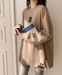 LETee（レティー）の「ワンポイントロゴダメージロンＴ（Tシャツ/カットソー）」