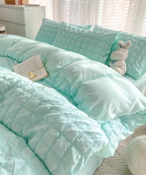 セール】【シングルタイプ】ぽこぽこベッドカバー4点セット 布団