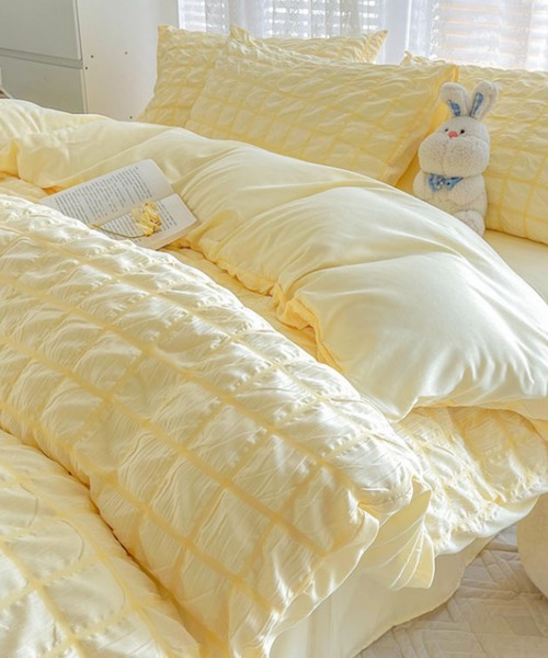 セール】【シングルタイプ】ぽこぽこベッドカバー4点セット 布団