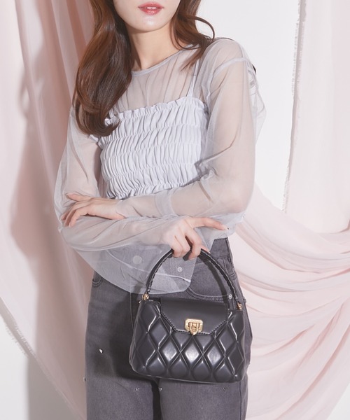 OPEN AESTHETIC ✧˖° ビスチェ付きシアートップス 2点セット セール】【ZOZO限定】シャーリングビスチェ×シアートップス