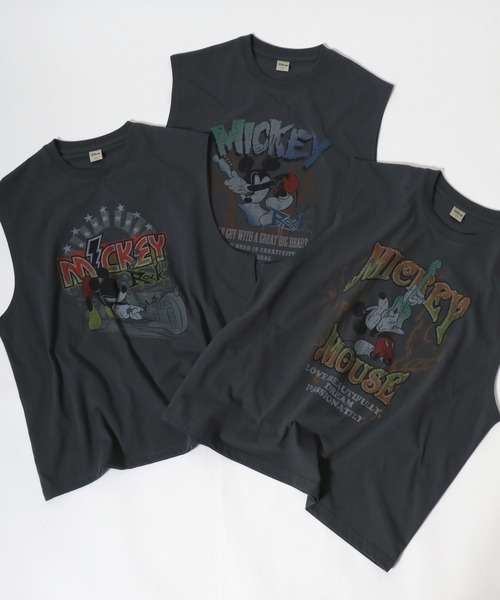 roen diseney mickey ロエン　ミッキー　ダメージタンクトップ roen diseney mickey ロエン ミッキー ダメージタンクトップ