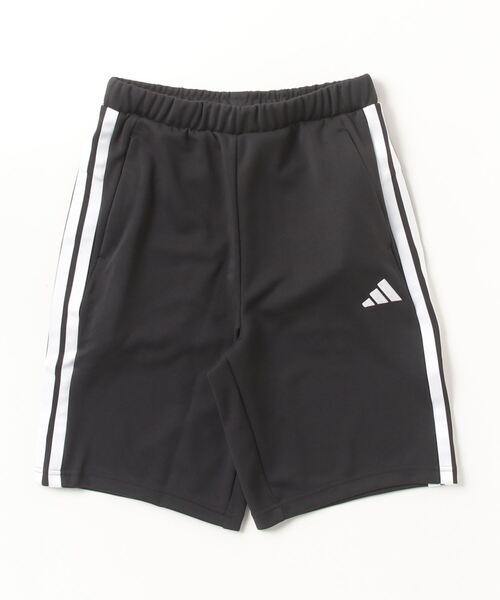 adidas(アディダス)の「アディダス adidas スリーストライプス レギュラーフィット ダブルニットショーツ(その他パンツ・レディース・ブラック×ホワイト/ブラック×ブラック・S/M/L/XL)」の8枚目の写真