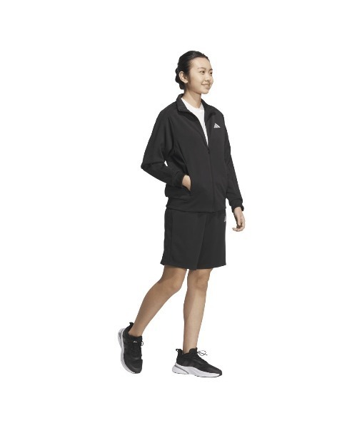 adidas(アディダス)の「アディダス adidas スリーストライプス レギュラーフィット ダブルニットショーツ(その他パンツ・レディース・ブラック×ホワイト/ブラック×ブラック・S/M/L/XL)」の4枚目の写真