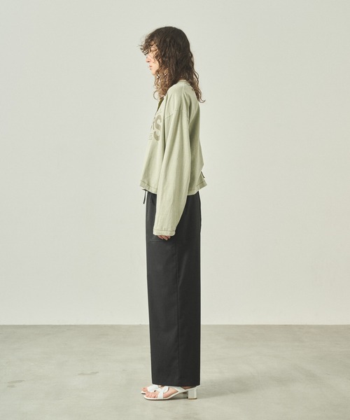 kha:ki(カーキ)の「「KHA:KI / カーキ」 リメイクTEEカーディガン REMAKE TEE CARDIGAN(カーディガン/ボレロ・レディース・ブラック/オフホワイト/サンドベージュ・1)」の9枚目の写真