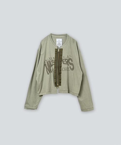 kha:ki(カーキ)の「「KHA:KI / カーキ」 リメイクTEEカーディガン REMAKE TEE CARDIGAN(カーディガン/ボレロ・レディース・ブラック/オフホワイト/サンドベージュ・1)」の22枚目の写真