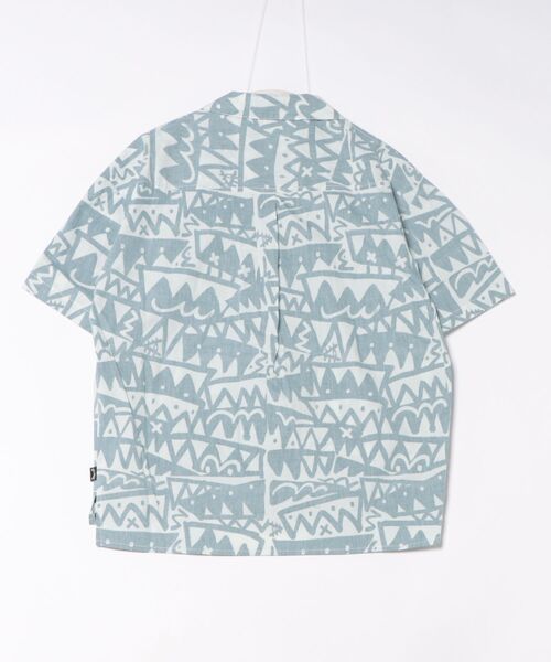 BILLABONG(ビラボン)の「BILLABONG レディース 【BB GALLERY】 ZACK S/S SHIRTS 半袖シャツ 【2025年春夏モデル】/ビラボン総柄半袖シャツ(シャツ/ブラウス・レディース・ブルー/ホワイト系その他・MEDIUM)」の3枚目の写真