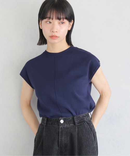 Shellerサマーニット ハニカムメッシュ ルーズクルーネック シアーサマーニット MONO