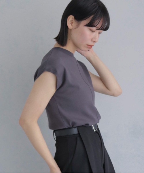 cheriella(シェリエラ)の「【cheriella】新色追加!ベーシックサマーニット4 BASIC SUMMER KNIT 4(ニット/セーター・レディース・チャコールグレー/アイボリー/ブラック/ネイビー/ミント/レモンイエロー・M)」の12枚目の写真