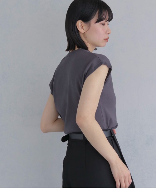 cheriella(シェリエラ)の「【cheriella】新色追加!ベーシックサマーニット4 BASIC SUMMER KNIT 4(ニット/セーター・レディース・チャコールグレー/アイボリー/ブラック/ネイビー/ミント/レモンイエロー・M)」の14枚目の写真
