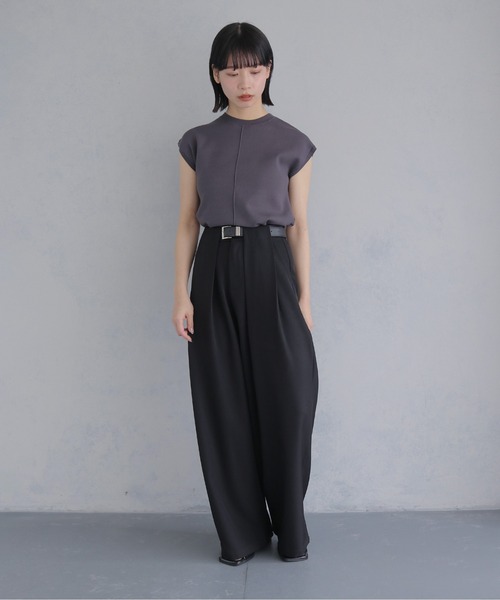 cheriella(シェリエラ)の「【cheriella】新色追加!ベーシックサマーニット4 BASIC SUMMER KNIT 4(ニット/セーター・レディース・チャコールグレー/アイボリー/ブラック/ネイビー/ミント/レモンイエロー・M)」の16枚目の写真