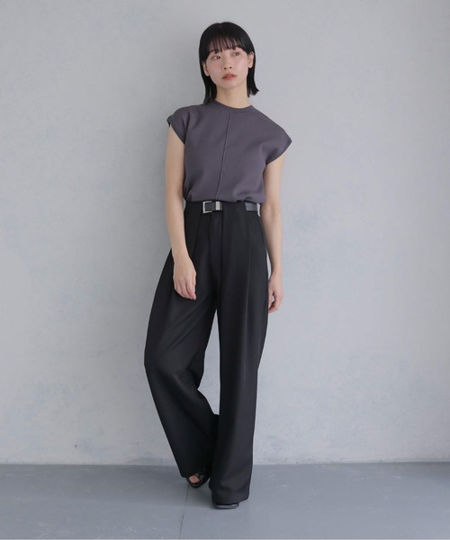 cheriella(シェリエラ)の「【cheriella】新色追加!ベーシックサマーニット4 BASIC SUMMER KNIT 4(ニット/セーター・レディース・チャコールグレー/アイボリー/ブラック/ネイビー/ミント/レモンイエロー・M)」の17枚目の写真