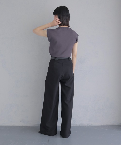 cheriella(シェリエラ)の「【cheriella】新色追加!ベーシックサマーニット4 BASIC SUMMER KNIT 4(ニット/セーター・レディース・チャコールグレー/アイボリー/ブラック/ネイビー/ミント/レモンイエロー・M)」の19枚目の写真