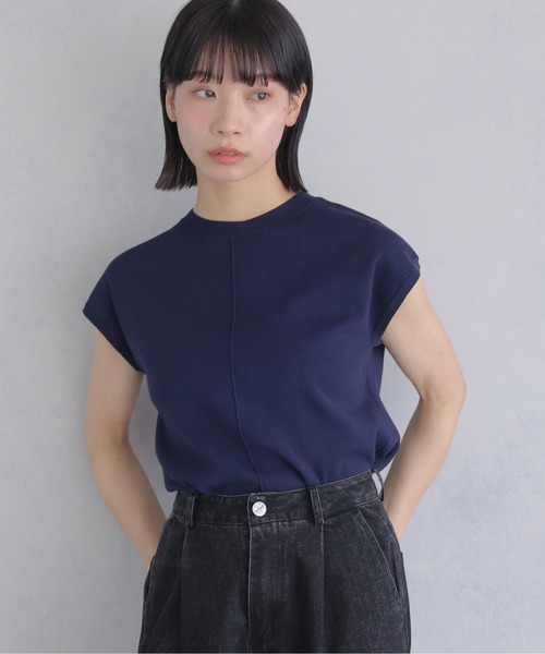 cheriella(シェリエラ)の「【cheriella】新色追加!ベーシックサマーニット4 BASIC SUMMER KNIT 4(ニット/セーター・レディース・チャコールグレー/アイボリー/ブラック/ネイビー/ミント/レモンイエロー・M)」の20枚目の写真
