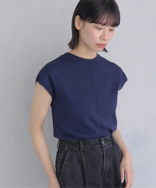 cheriella(シェリエラ)の「【cheriella】新色追加!ベーシックサマーニット4 BASIC SUMMER KNIT 4(ニット/セーター・レディース・チャコールグレー/アイボリー/ブラック/ネイビー/ミント/レモンイエロー・M)」の21枚目の写真