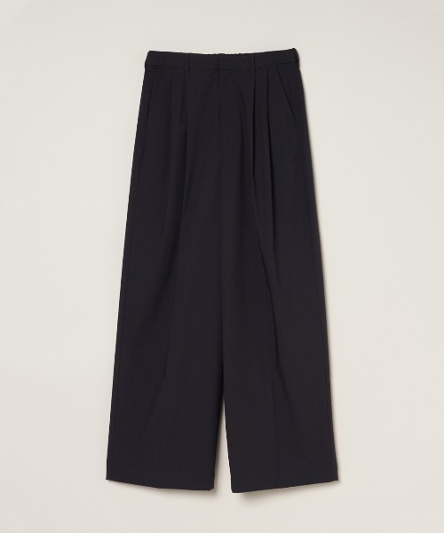 three dots(スリードッツ)の「ストレッチタイプライター タックワイドパンツ(その他パンツ・レディース・ダークネイビー/カーキ/ベージュ系その他/チャコールグレー/グレー/アイボリー/ブラック・SMALL/MEDIUM/X-SMALL)」の7枚目の写真