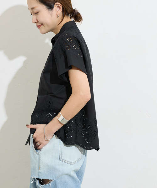 セール】【TICCA / ティッカ】レースフレンチシャツ（シャツ
