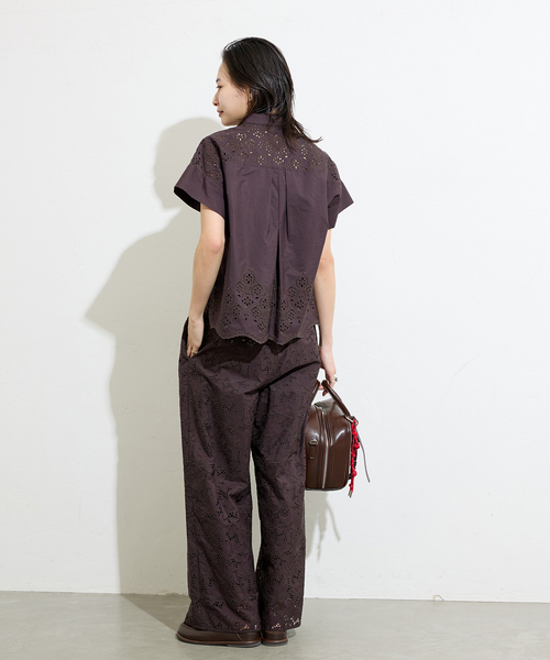 TICCA(ティッカ)の「【TICCA / ティッカ】レースフレンチシャツ(シャツ/ブラウス・レディース・ブラック/ブラウン・FREE)」の21枚目の写真