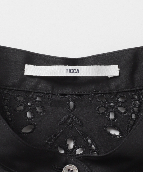 TICCA(ティッカ)の「【TICCA / ティッカ】レースフレンチシャツ(シャツ/ブラウス・レディース・ブラック/ブラウン・FREE)」の10枚目の写真