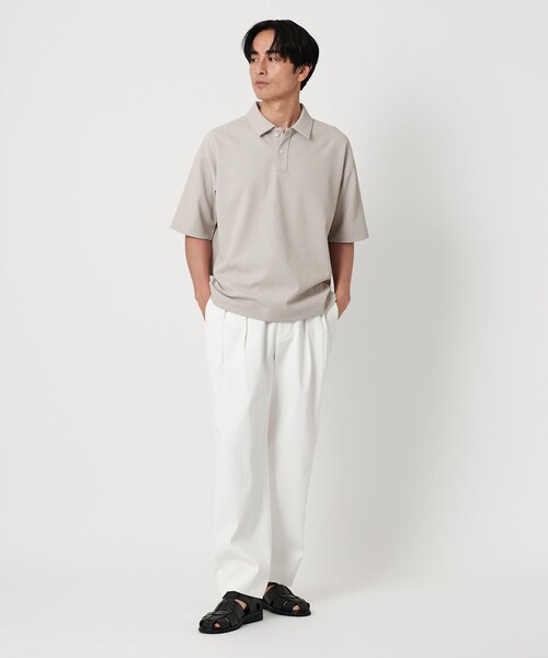 じぶん　BEAUTY&YOUTH エアドビーワイド テーパード ポロシャツ BEAUTY&YOUTH UNITED ARROWS｜Air Dobby ワイドテーパード