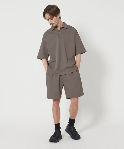 BEAUTY&YOUTH UNITED ARROWS（ビューティーアンドユースユナイテッドアローズ）の「Air Dobby ワイドテーパード ポロシャツ -ヨコストレッチ 吸水速乾性-（ポロシャツ・メンズ・ライトグレー/ブラック/グレー・M/XL/S/L）」の14枚目の写真