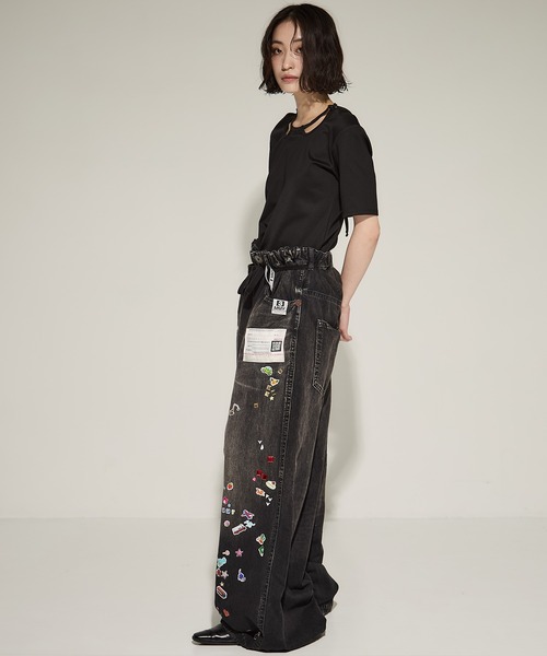MIHARA YASUHIRO/ミハラヤスヒロ】HUGE DETAIL STICKER JEANS