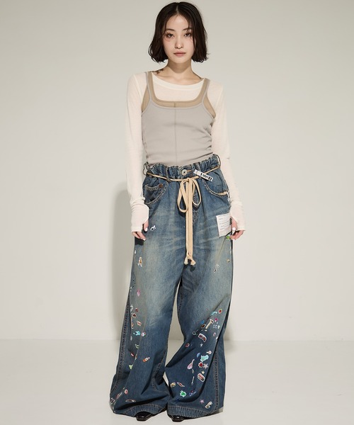 Maison MIHARA YASUHIRO - 【25SS】ライトデニム ワイドパンツ