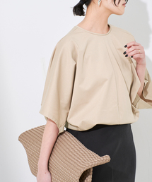 【みり】極美品♡ジャーナルスタンダードレサージュ　金ボタンノーカラー 無地ポイントジュエリーサイドスリットロングドレス/山崎みどり