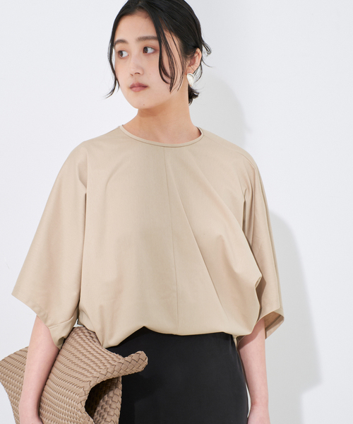 journal standard L'essage（ジャーナルスタンダードレサージュ）の「デザインフォルムカットソー（Tシャツ/カットソー・レディース・ベージュ/ブラック/ホワイト・FREE）」の22枚目の写真