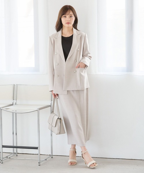 Andemiu（アンデミュウ）の「アサチョウWジャケット450916（テーラードジャケット・レディース・グレー/ブラウン/ベージュ・FREE）」の22枚目の写真