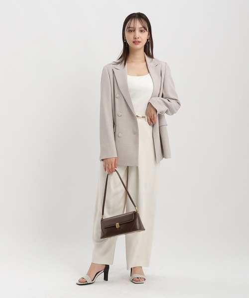 Andemiu（アンデミュウ）の「アサチョウWジャケット450916（テーラードジャケット・レディース・グレー/ブラウン/ベージュ・FREE）」の20枚目の写真