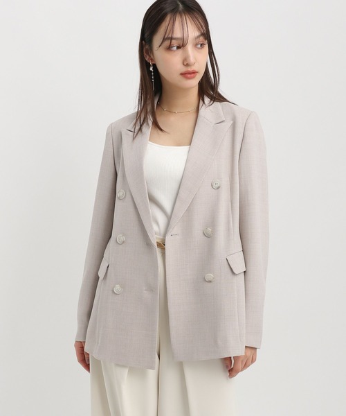 Andemiu（アンデミュウ）の「アサチョウWジャケット450916（テーラードジャケット・レディース・グレー/ブラウン/ベージュ・FREE）」の18枚目の写真