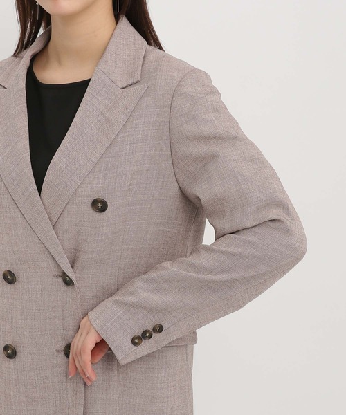 Andemiu（アンデミュウ）の「アサチョウWジャケット450916（テーラードジャケット・レディース・グレー/ブラウン/ベージュ・FREE）」の12枚目の写真