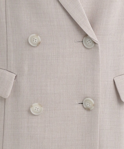 Andemiu（アンデミュウ）の「アサチョウWジャケット450916（テーラードジャケット・レディース・グレー/ブラウン/ベージュ・FREE）」の4枚目の写真