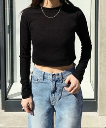 LE MORE | ベーシックショートトップス(Tシャツ/カットソー)