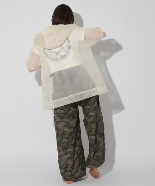 Anui（アニュイ）の「【UNISEX】メッシュジップパーカー（パーカー・レディース・ブラック/アイボリー・MEDIUM）」の19枚目の写真