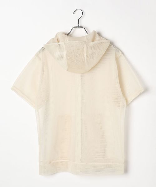 Anui（アニュイ）の「【UNISEX】メッシュジップパーカー（パーカー・レディース・ブラック/アイボリー・MEDIUM）」の6枚目の写真