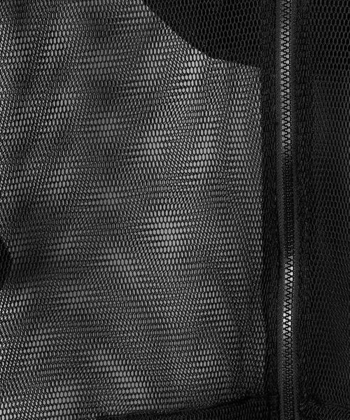 Anui（アニュイ）の「【UNISEX】メッシュジップパーカー（パーカー・レディース・ブラック/アイボリー・MEDIUM）」の5枚目の写真