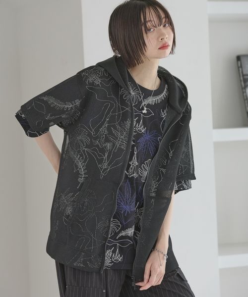 ANTI VINTAGE ネット　メッシュ　ジップアップ　パーカー セール】【UNISEX】メッシュジップパーカー（パーカー）｜Anui