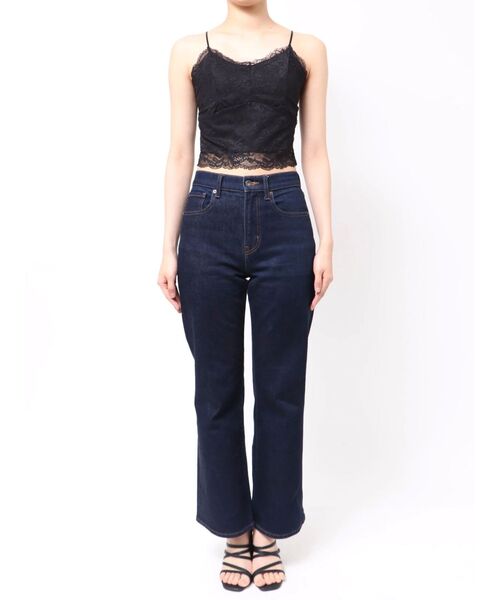 dazzlin（ダズリン）の「カップ付レースキャミソール（Tシャツ/カットソー・レディース・ブラック/オフホワイト・FREE）」の12枚目の写真