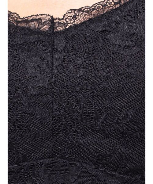 dazzlin（ダズリン）の「カップ付レースキャミソール（Tシャツ/カットソー・レディース・ブラック/オフホワイト・FREE）」の14枚目の写真