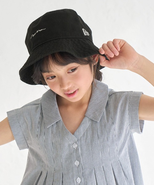 NEW ERA（ニューエラ）の「【KIDS/キッズ】【NEW ERA(R)/ニューエラ別注】BUCKET HAT/リンクコーデ（ハット・キッズ・ブラック/ブルー系その他・FREE）」の12枚目の写真