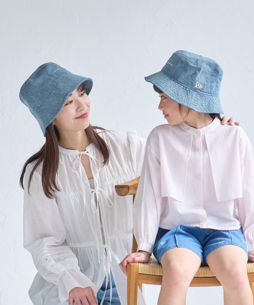 NEW ERA（ニューエラ）の「【KIDS/キッズ】【NEW ERA(R)/ニューエラ別注】BUCKET HAT/リンクコーデ（ハット・キッズ・ブラック/ブルー系その他・FREE）」の10枚目の写真
