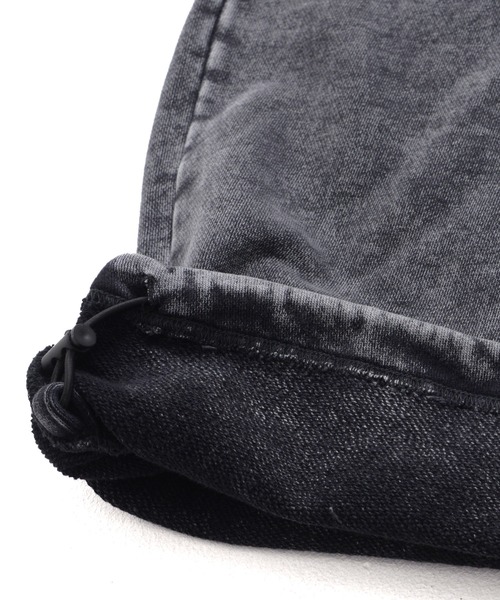 Revo.（レボ）の「グランジ加工 ワンポイント ロゴ刺繍 ダブルタック 裏毛 スウェットパンツ（スウェットパンツ・メンズ・スモークピンク/チャコール/オフホワイト/ブラウン・L/M）」の9枚目の写真