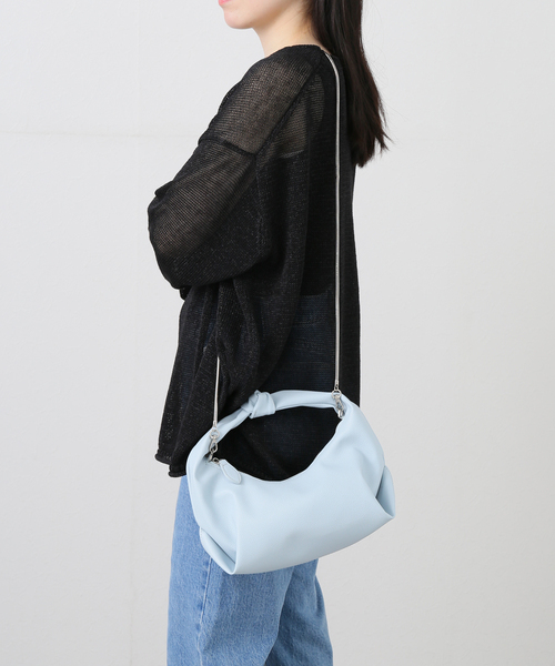 B.C STOCK(ベーセーストック)の「ノットハンドルミニバッグ(ショルダーバッグ・レディース・ブルー系その他/ブラック/ブラウン・FREE)」の13枚目の写真
