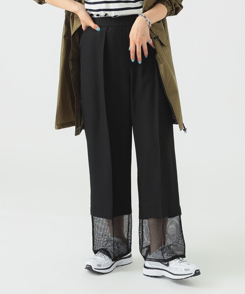 beamsビームス　メッシュパンツ　 S セール】撥水 メッシュヘム パンツ（S～M）（その他パンツ）｜B