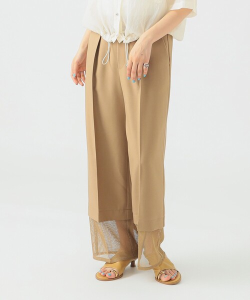 B:MING by BEAMS(ビーミングバイビームス)の「撥水 メッシュヘム パンツ(その他パンツ・レディース・ブラック/ブラウン系その他・SMALL/MEDIUM)」の6枚目の写真