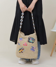 Bermosa（ベルモサ）の「アソートワッペン チェーン かごバッグ（かごバッグ）」