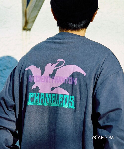 j.n.r.d(ジェー・エヌ・アール・ディー)の「【MONSTER HUNTER×j.n.r.d】オオナズチ ロングスリーブTシャツ(Tシャツ/カットソー・メンズ・チャコールグレー/カーキ・L/M/LL)」の4枚目の写真